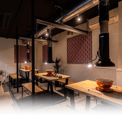 洋風の落ち着いた空間